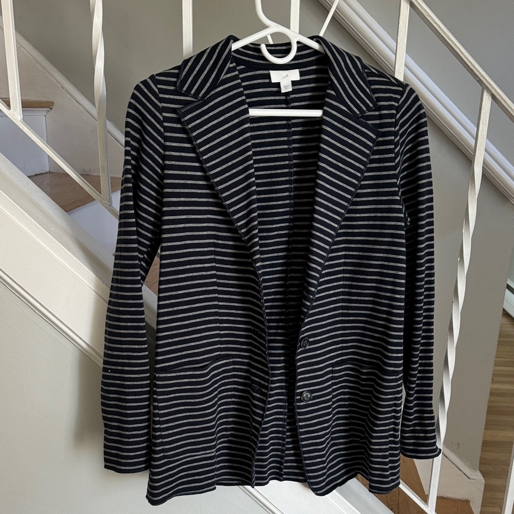 Striped Black and White Blazer